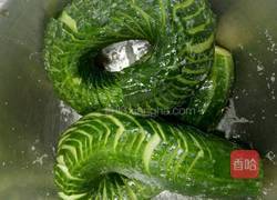 蓑衣黄瓜(也叫蛇皮黄瓜)的做法图解5