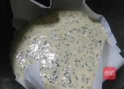 藕粉黑芝麻发糕的做法图解3