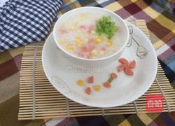 玉米火腿粥的做法图解11