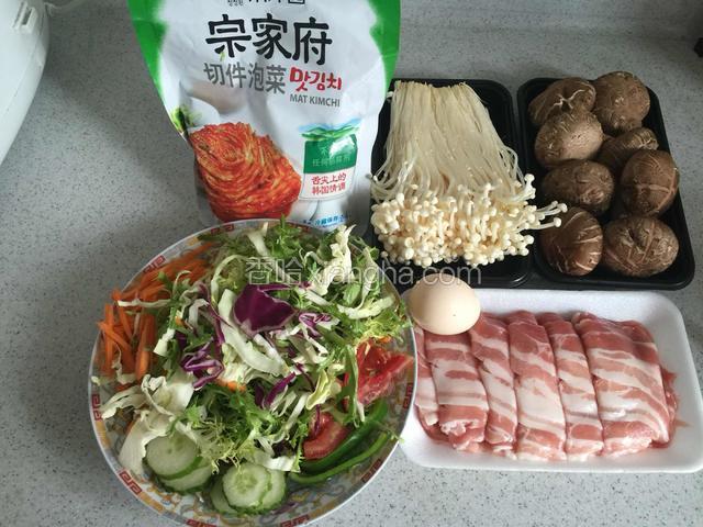 准备好所有食材