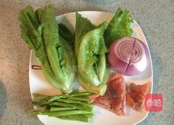 烟熏鲑鱼焗生菜的做法图解1