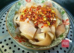 大蒜辣椒蒸猪皮的做法图解9