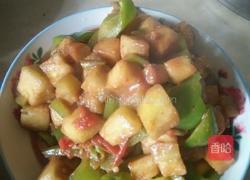 青椒炒茄子的做法图解4