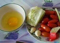 ＃圣女果＃ 圣女果打卤热汤面的做法图解1