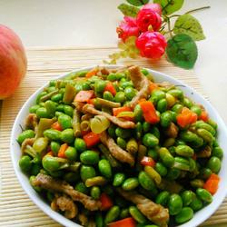 酸菜毛豆炒瘦肉的做法[图]