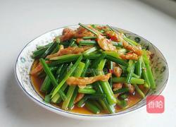 韭菜苔炒肉丝的做法图解7