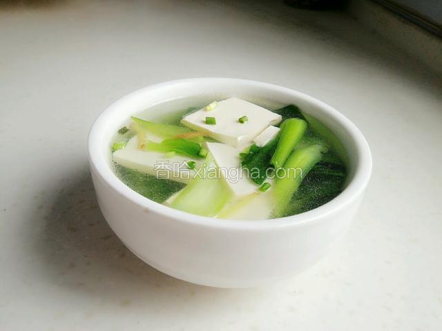 青菜豆腐汤