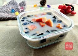 木瓜椰汁西米露配自制龟苓膏的做法图解9
