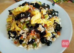 木耳蛋炒饭的做法图解7