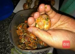 煎焖丸子的做法图解2