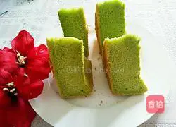 Green Chiffon Cake Recipe Illustration 13