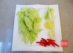 芥兰炒腊肉的做法图解3