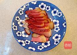 芥兰炒腊肉的做法图解4