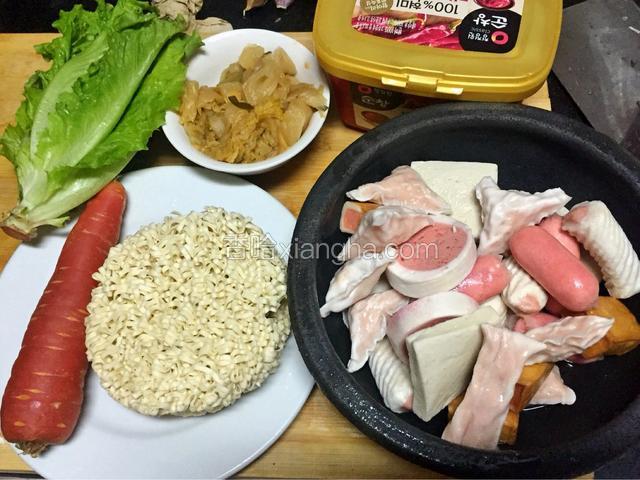 准备好食材
