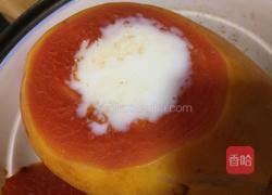 木瓜炖奶的做法图解4