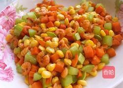 红黄绿炒虾米的做法图解6