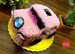 粉色宝马蛋糕的做法图解12