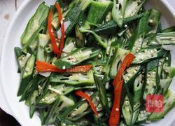 清炒秋葵的做法图解3