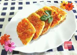 胡萝卜鸡蛋馒头片的做法图解9