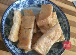 油炸豆腐炒花菜的做法图解4