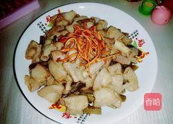 酸豆角炒猪小肠的做法图解4