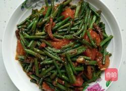 豇豆角炒西红柿的做法图解6