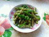 青椒干焖四季豆的做法[图]