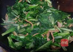 肉丝粉丝小白菜的做法图解6