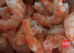 ＃快手菜＃虾仁青菜炒饭的做法图解2