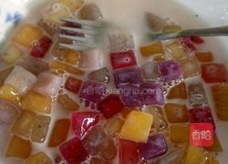 彩色水果芋圆的做法图解9