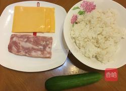 芝士培根饭团的做法图解1