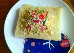 时蔬香肠土司披萨的做法图解3