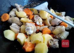 土豆胡萝卜炖鸡腿的做法图解4