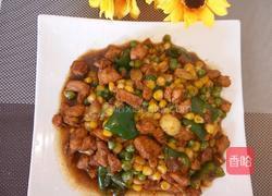 豌豆玉米配鸡丁的做法图解9