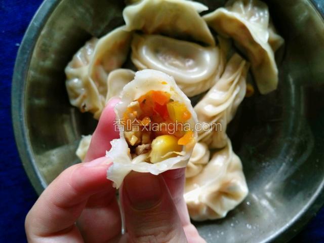 素馅的成品图～