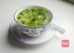 青菜豆腐末汤羹的做法图解7
