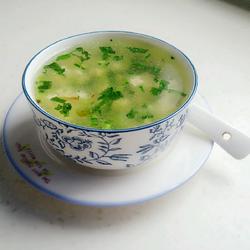 青菜豆腐末汤羹的做法[图]