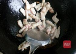 酸豆角炒肉的做法图解4
