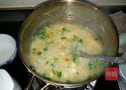 鲜虾大米粥的做法图解4