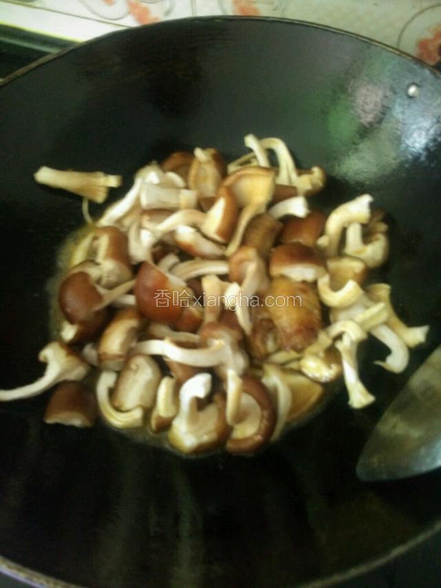 下香菇翻炒