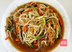凉拌黄瓜豆芽胡萝卜的做法图解8
