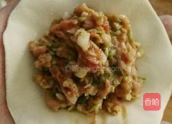 猪肉卷心菜馅饼的做法图解12