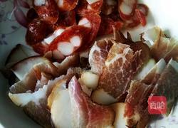 第一次尝试做腊味饭黑米腊味饭的做法图解2