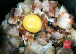 第一次尝试做腊味饭黑米腊味饭的做法图解4