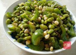 青椒炒毛豆玉米粒的做法图解6