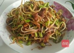 黄豆芽炒肉片的做法图解4