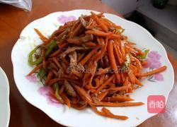 胡萝卜炒肉的做法图解11