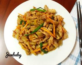 榨菜炒肉丝[图]