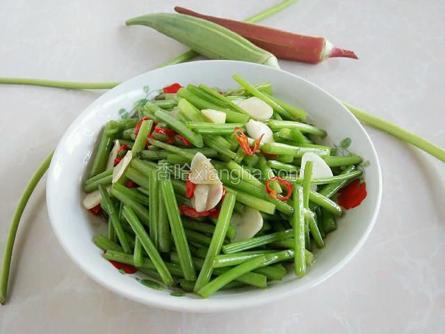 蒜香红薯杆