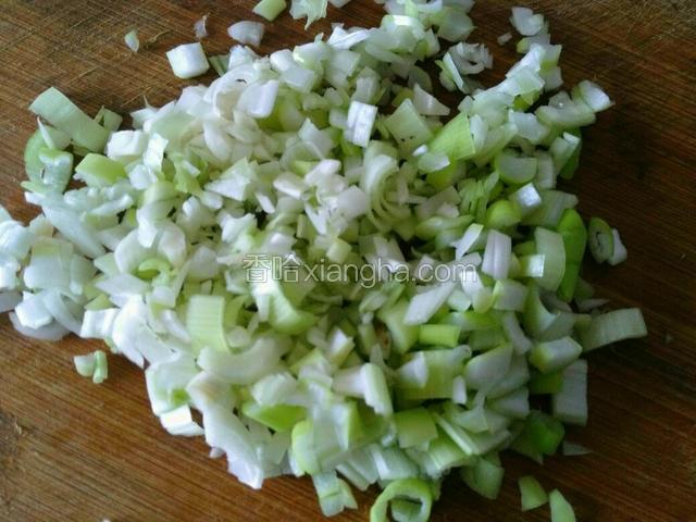 葱切碎